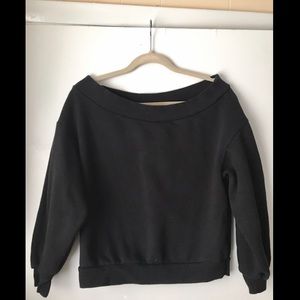 Black Off The Shoulder Sweater